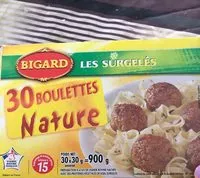 Mängden socker i 30 boulettes nature
