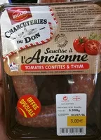 Mängden socker i Saucisse à l'Ancienne Tomates Confites & Thym