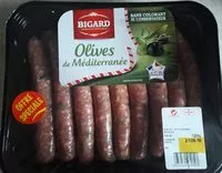 Mängden socker i Saussices Olives de Méditerranée