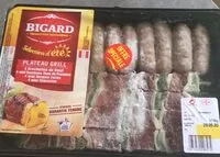 Mängden socker i Bigard plateau grill