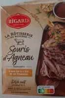Mängden socker i Souris d'agneau et son jus à l ail et au romarin