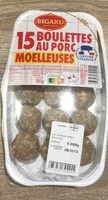 Mängden socker i Boulettes au porc
