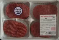 Mängden socker i Haché au boeuf