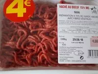 Mängden socker i Haché de boeuf 15%MF