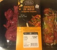 Mängden socker i Eminces de boeuf et legumes croquants