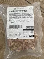 Mängden socker i Effiloché de porc vpf cuit