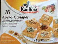 Mängden socker i Kauffer's   16 Apéro Canapés