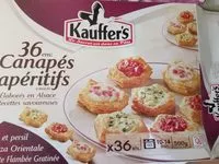 Mängden socker i Feuilleté canapé Escal Surgelés x36