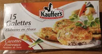 Mängden socker i Galette Kauffer's pdt carottes Poireaux