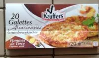 Mängden socker i Galettes aux pommes de terre, oignons et persil