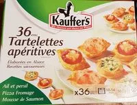 Mängden socker i Tartelettes apéritives