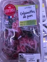 Mängden socker i Crépinettes de porc