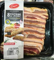 Mängden socker i Tranches de Poitrine de Porc Romarin Citron