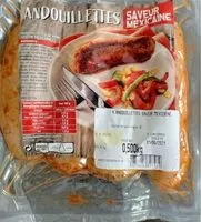 Mängden socker i 4 andouillettes saveur mexicaine