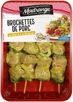 Mängden socker i Brochette de porc au miel et à la moutarde