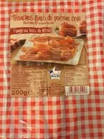 Mängden socker i Tranches fines de poitrine crue