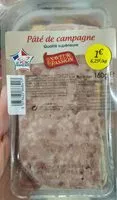 Mängden socker i Pâté de campagne