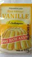 Mängden socker i Flan Saveur Vanille