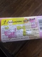 Mängden socker i Pâte d'amande tricolore