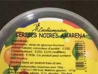 Mängden socker i Cerises noires Amareba