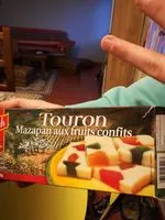 Mängden socker i Touron Mazapan Aux Fruits Confits, 200 Grammes, Marque Le Tech