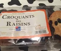 Mängden socker i Croquants aux raisins