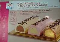 Mängden socker i Assortiment de 6 bûchettes glacées
