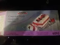 Mängden socker i Craquant fruit rouges et vanille