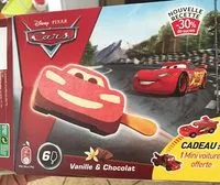 Mängden socker i Glaces chocolat & vanille Cars