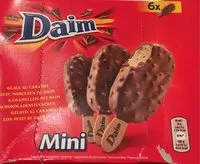 Mängden socker i Glaces caramel Daim mini