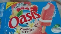 Mängden socker i Oasis Vanille Pêche Framboise