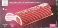 Mängden socker i Bûche glacée crumble fruits rouges