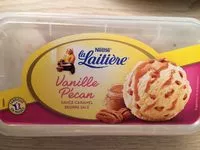 Mängden socker i Crème glacée vanille pécan sauce caramel beurre salé