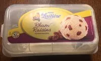 Rum and raisins ice cream tubs