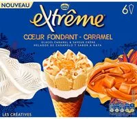 Mängden socker i Extrême cœur fondant - caramel