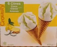 Mängden socker i Cônes coco citron ananas