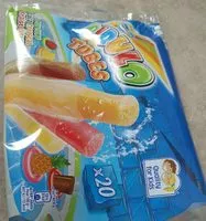 Mängden socker i Glaçons tubes pirulo