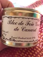 Mängden socker i Bloc de fois gras de canard