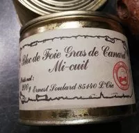 Mängden socker i Bloc fois gras canard mi cuit