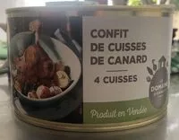 Mängden socker i Confit de cuisses de canard