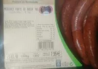 Mängden socker i Merguez forte de boeuf 1kg