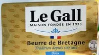 Mängden socker i Beurre de bretagne doux