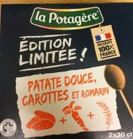 Mängden socker i Soupe patate douce, carottes et romarin