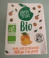 Mängden socker i Plein fruit bio orange