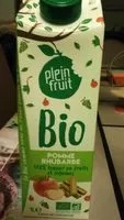 Mängden socker i Jus de pomme et rhubarbe bio