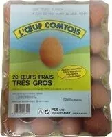 Mängden socker i Coquy Oeufs frais tres gros 20