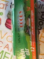 Mängden socker i Coquy oeufs plein air x 12 calibre moyen 53/63 g