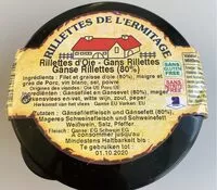 Mängden socker i Rillettes d’oie