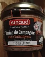 Mängden socker i Terrine de campagne aux châtaignes ARNAUD