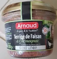 Mängden socker i Terrine de faisan à l'armagnac